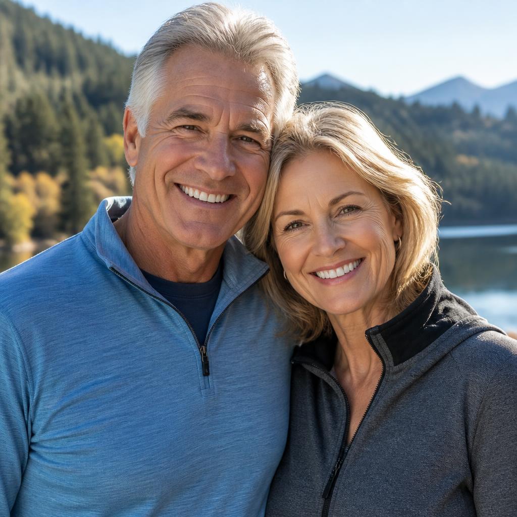 Happy mature couple